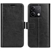 Bolsa Tipo Carteira com Fecho Magnético para Xiaomi Redmi Note 13 - Preto