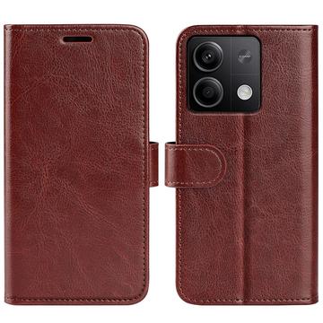 Bolsa Tipo Carteira com Fecho Magnético para Xiaomi Redmi Note 13 - Castanho