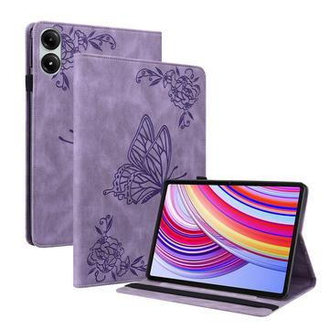 Capa Folio Série Butterfly para Xiaomi Redmi Pad Pro/Poco Pad - Roxo