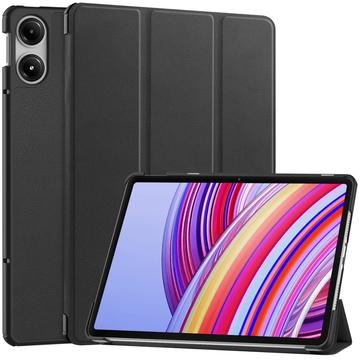 Bolsa Fólio Inteligente Tri-Fold para Xiaomi Redmi Pad Pro/Poco Pad - Preto