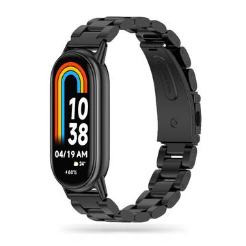 Bracelete Xiaomi Smart Band 8/9 NFC Tech-Protect em aço inoxidável - Preto