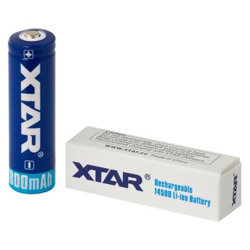 Bateria recarregável Xtar 14500 800mAh