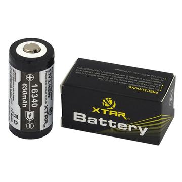 Bateria recarregável Xtar R-CR123/16340 650mAh