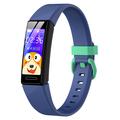 Y99C 0.96 inch Children Smart Watch IP68 Waterproof Sports Bracelet Multifunctional Health Watch with Step Count/Sleep/Heart Rate Monitoring - Azul