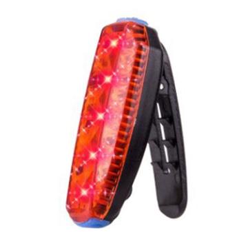 ZTTO WR03 Luz traseira de LED para cauda de bicicleta Luz traseira de lanterna de bicicleta Luz traseira de aviso de segurança - Vermelho