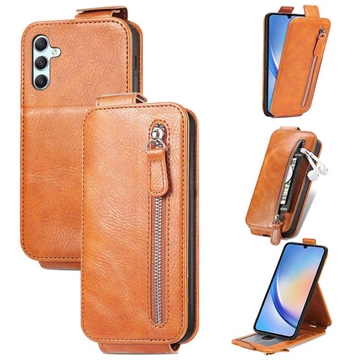 Bolsa Tipo Flip Vertical com Fecho-Éclair para Samsung Galaxy A34 5G