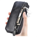 Bolsa Tipo Flip Vertical com Fecho-Éclair para Xiaomi Redmi 10C - Preto