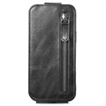 Bolsa Tipo Flip Vertical com Fecho-Éclair para Xiaomi Redmi 10C - Preto