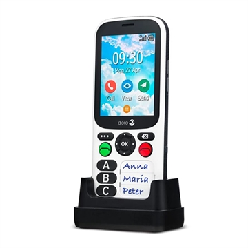 Doro 780X - 4G, Bluetooth, 1600mAh - Preto / Branco