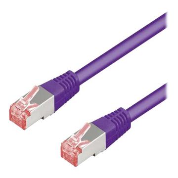 goobay CAT 6 Pares em folha de metal = PiMF (pares de fios em folha de blindagem) 2m Cabo de rede