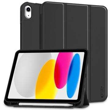 Capa dobrável com três dobras para caneta Tech-Protect SmartCase para iPad (2022) - Preto