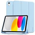 Capa dobrável com três dobras para caneta Tech-Protect SmartCase para iPad (2022) - Azul-celeste