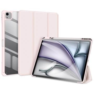 Bolsa Fólio Inteligente Tri-Fold Dux Ducis Toby para iPad Air 13 (2024) - Cor-de-Rosa Claro