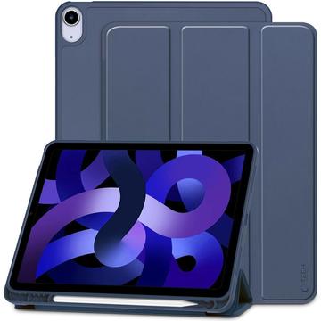 iPad Air 2020/2022/2024 Capa dobrável com três dobras Tech-Protect SmartCase Pen Folio - Azul escuro