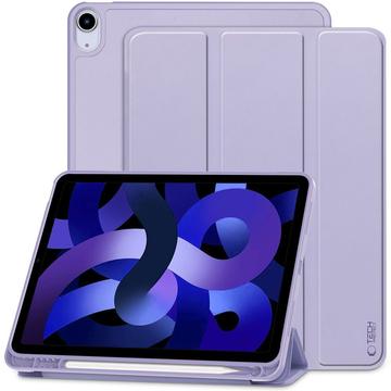 iPad Air 2020/2022/2024 Capa dobrável com três dobras Tech-Protect SmartCase Pen Folio - Roxo