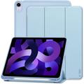 iPad Air 2020/2022/2024 Capa dobrável com três dobras Tech-Protect SmartCase Pen Folio - Azul celeste