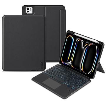 Capa para teclado Bluetooth Tech-Protect SmartCase Mag Pen para iPad Pro 11 (2024) - Preto