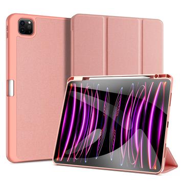 Bolsa tipo Folio Smart Tri-fold Dux Ducis Domo para iPad Pro 13 (2024) - Cor-de-Rosa