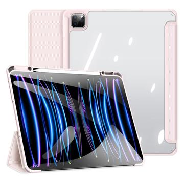 Bolsa Fólio Inteligente Tri-Fold Dux Ducis Toby para iPad Pro 13 (2024) - Cor-de-Rosa Claro