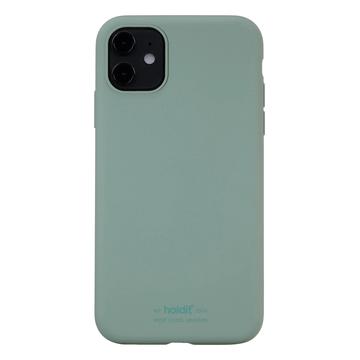 Capa de silicone Holdit para iPhone 11 - Verde musgo