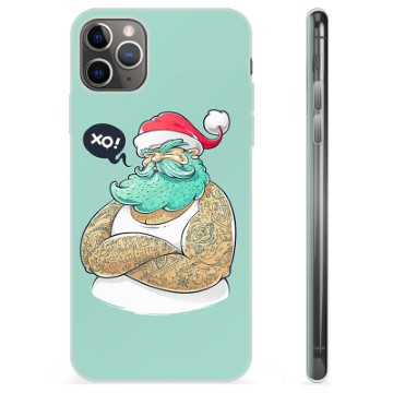 Capa de TPU para iPhone 11 Pro Max  - Pai Natal Moderno