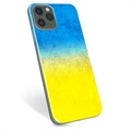 Capa de TPU Bandeira da Ucrânia para iPhone 11 Pro  - Duas cores