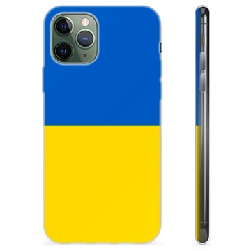 Capa de TPU Bandeira da Ucrânia  para iPhone 11 Pro  - Amarelo e azul claro