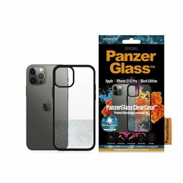 Capa Antibacteriana PanzerGlass ClearCase para iPhone 12/12 Pro - Preto / Transparente