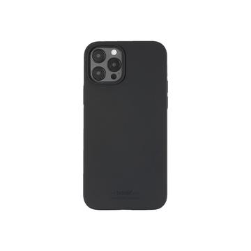 Capa de silicone Holdit para iPhone 12 - Preto