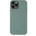 Capa de silicone Holdit para iPhone 12 - Verde musgo