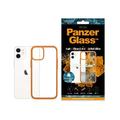 Capa Antibacteriana PanzerGlass ClearCase para iPhone 12 Mini - Cor-de-Laranja / Transparente