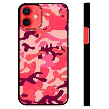 Capa Protectora - iPhone 12 mini - Camuflagem Rosa