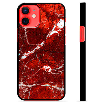 Capa Protectora - iPhone 12 mini - Mármore Vermelho