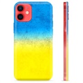 Capa de TPU Bandeira da Ucrânia para iPhone 12 mini - Duas cores