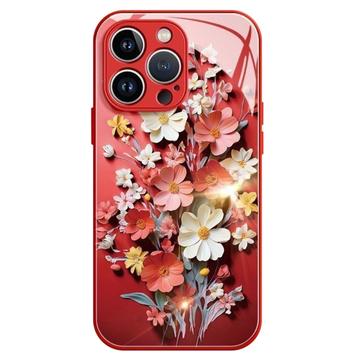 Capa híbrida para iPhone 12/12 Pro Buquê de flores - Vermelho