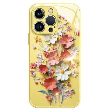 Capa híbrida para iPhone 12 Pro Max Buquê de flores  - Amarelo