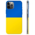 Capa de TPU Bandeira da Ucrânia  para iPhone 12 Pro Max  - Amarelo e azul claro