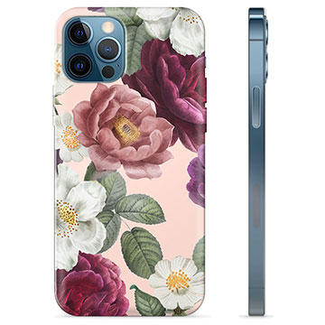 Capa de TPU para iPhone 12 Pro  - Flores Românticas