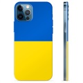 Capa de TPU Bandeira da Ucrânia  para iPhone 12 Pro  - Amarelo e azul claro