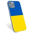 Capa de TPU Bandeira da Ucrânia  para iPhone 12 Pro  - Amarelo e azul claro