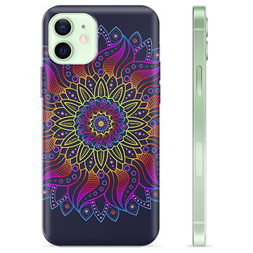 Capa de TPU para iPhone 12  - Mandala Colorida