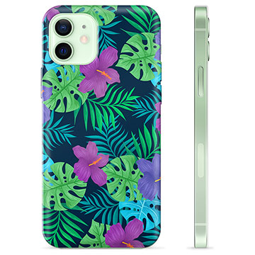 Capa de TPU para iPhone 12  - Flores Tropicais