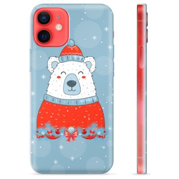 Capa de TPU para iPhone 12 mini  - Urso de Natal