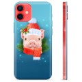 Capa de TPU para iPhone 12 mini  - Porquinho de Inverno