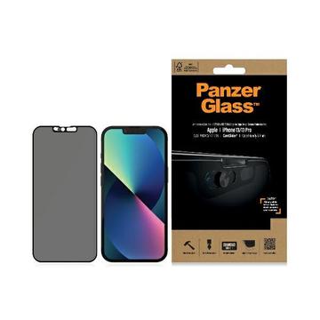 Protetor de ecrã PanzerGlass Capa CamSlider Privacy para iPhone 13/13 Pro - Borda preta