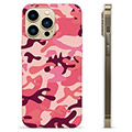 Capa de TPU - iPhone 13 Pro Max - Camuflagem Rosa