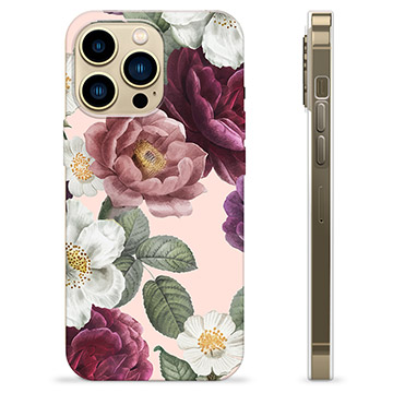 Capa de TPU - iPhone 13 Pro Max - Flores Românticas