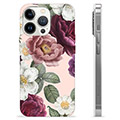 Capa de TPU - iPhone 13 Pro - Flores Românticas