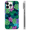 Capa de TPU - iPhone 13 Pro - Flores Tropicais