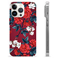 Capa de TPU - iPhone 13 Pro - Flores Vintage